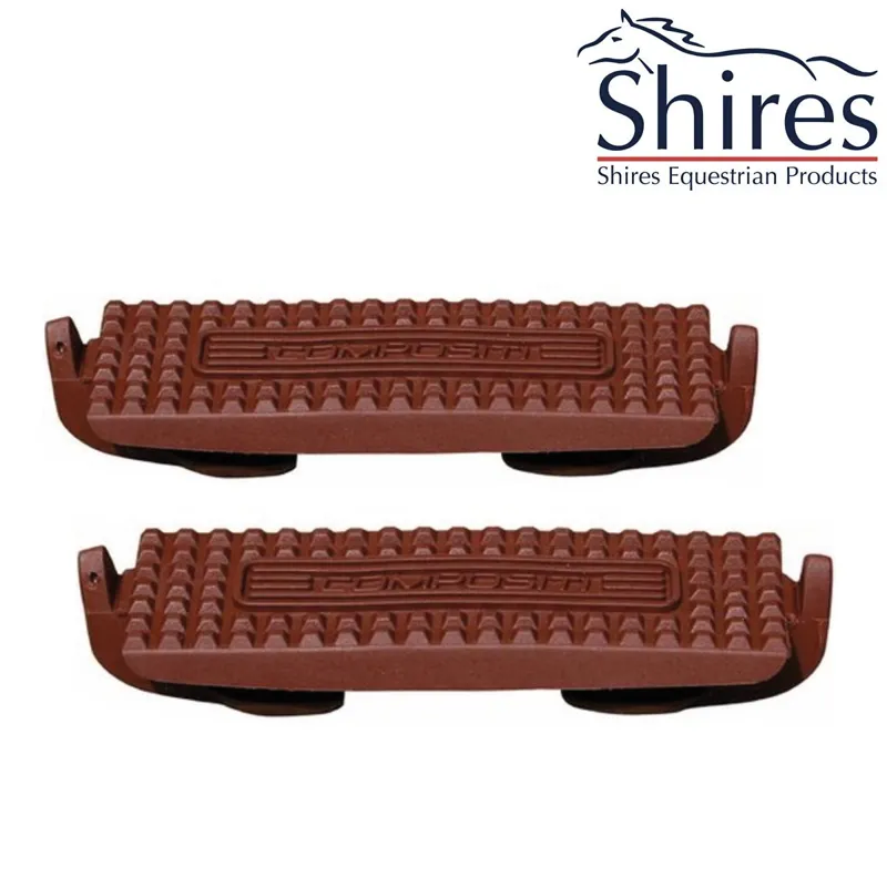 Compositi Premium Profile Stirrup Treads - Adults - Brown 